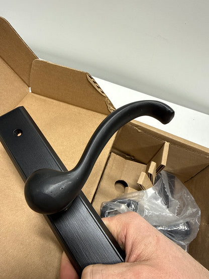 Scratch Emtek 1555TTLH Multi Point C5 Dummy Pair Rectangular Style 1-1/2’’ x 11’’ Teton Lever LH - *Tools Hardware &