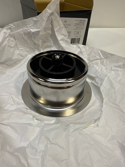 Signature Hardware 949204 3-1/2" Garbage Disposal Flange with Basket Strainer