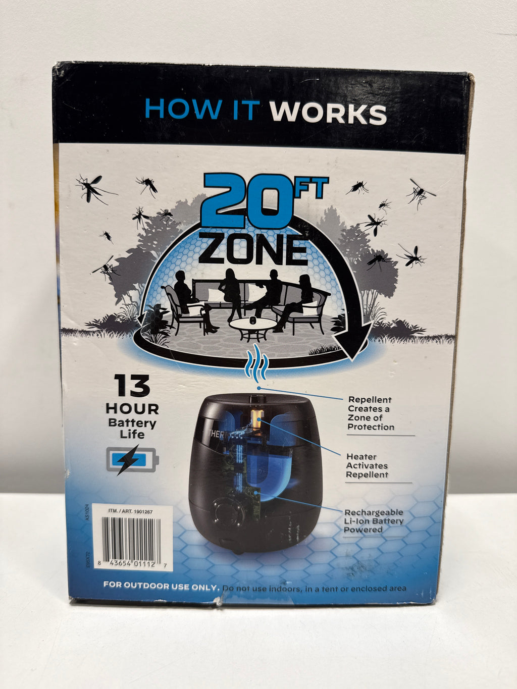 See desc Thermacell E95 Mosquito Repellent Device + Fast Charging Doc