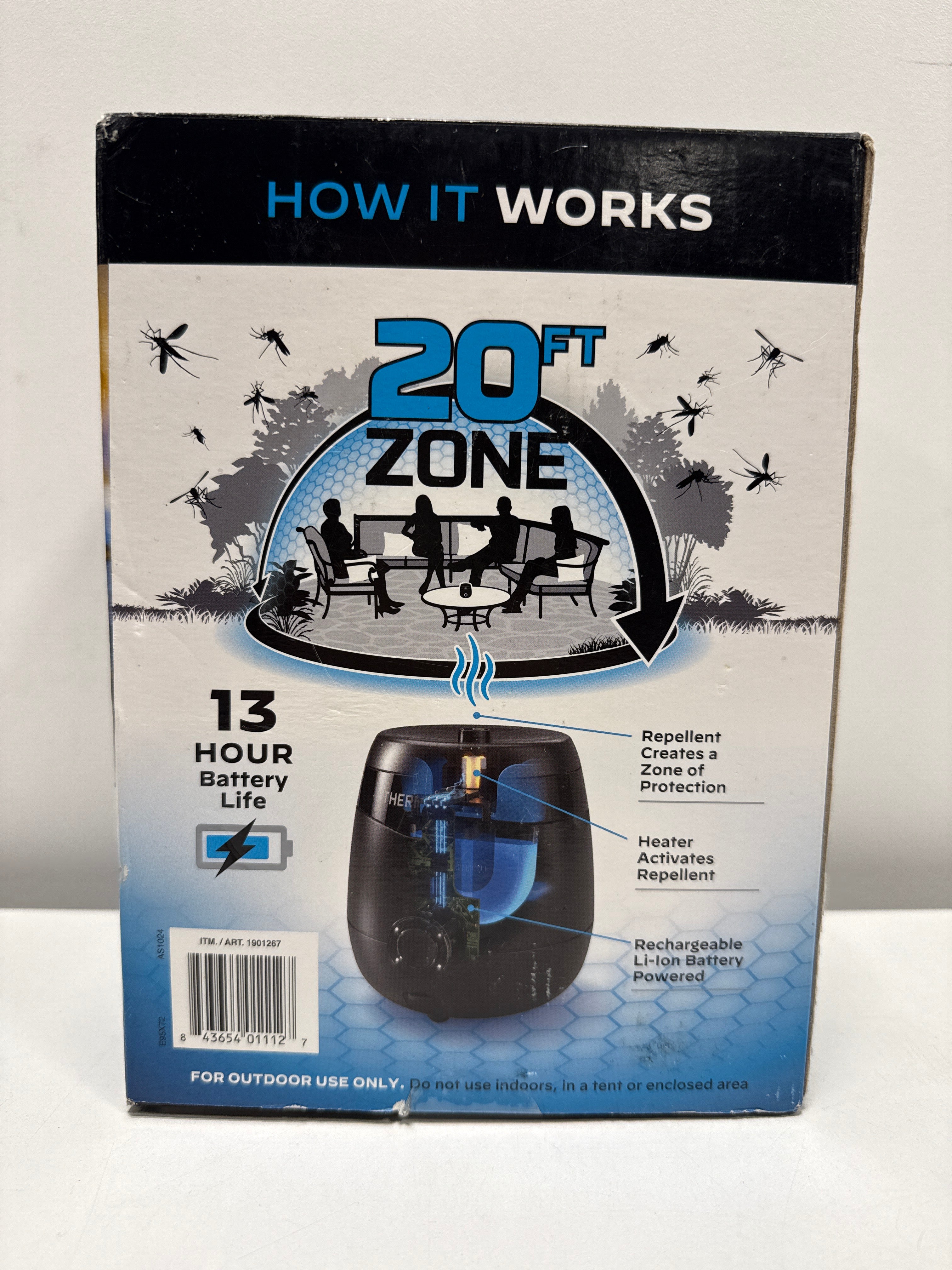 See desc Thermacell E95 Mosquito Repellent Device + Fast Charging Doc