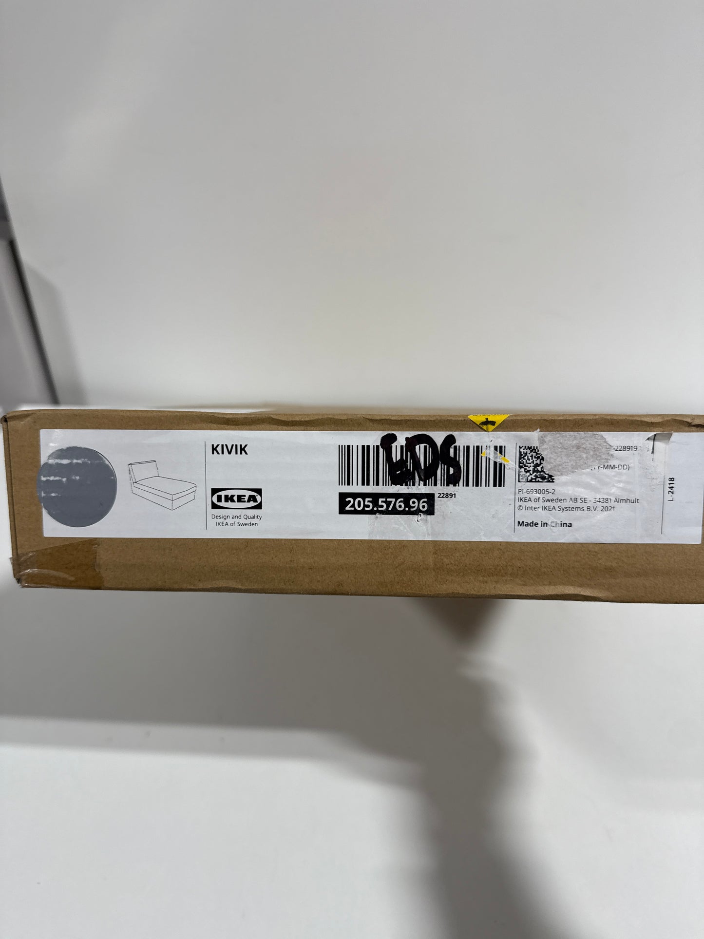 Kivik Chaise Cover, Gunnared Medium Gray 205.576.96