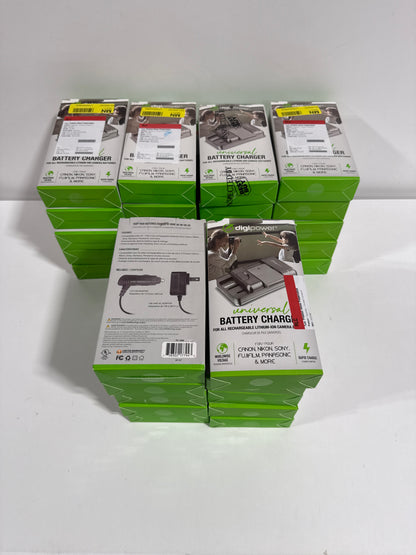 Lot of 30 - Digipower - Universal Camera Battery Charger - Black