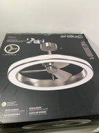 Artika Edwin 25’’’ LED Chandelier Ceiling Fan Fandelier Silver - *Lighting & Electrical