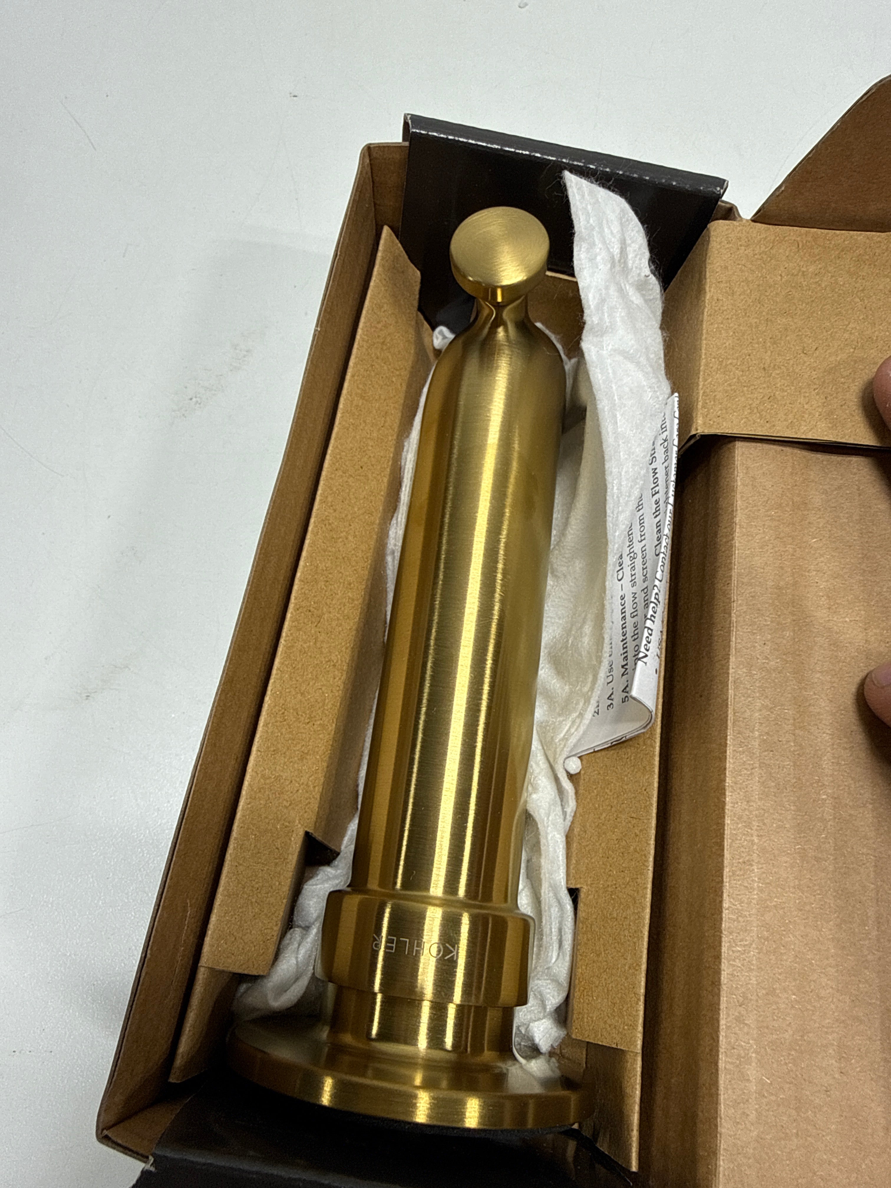 Scratch Castia by Studio McGee Wall-Mount Bath Spout with Diverter in Vibrant Brushed Moderne Brass