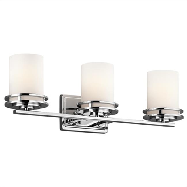 Hendrik 3-Light Bathroom Vanity Light in Chrome