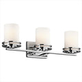 Hendrik 3-Light Bathroom Vanity Light in Chrome