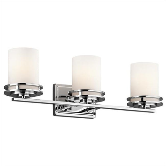 Hendrik 3-Light Bathroom Vanity Light in Chrome