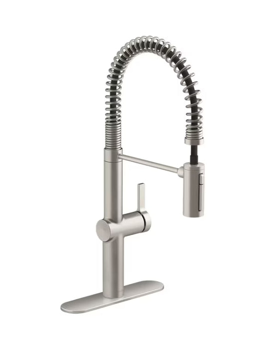 Kohler Haku R38475-LVS Semi-Professional Pull-down Kitchen Faucet Brushed Nickel