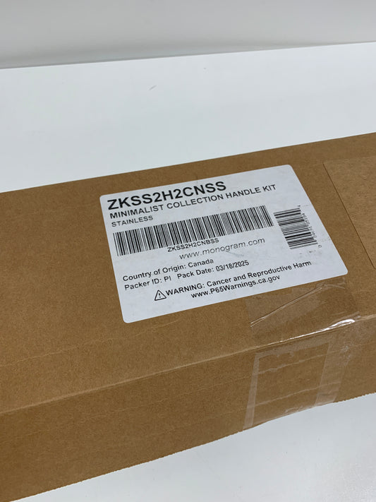 Monogram Side by Side Refrigerator Minimalist Handle Kit in Stainless Steel