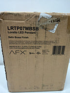 AFX Lighting Loretto 7 Inch Mini Pendant Loretto - LRTP07MBSB - Transitional