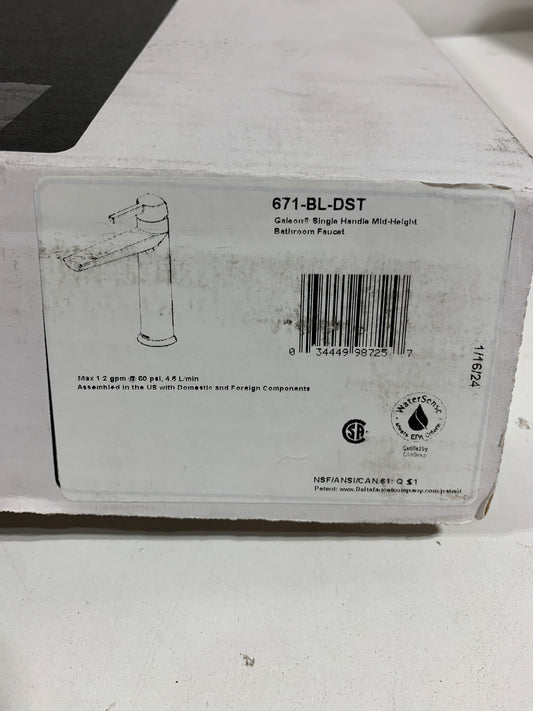 Galeon Single Handle Single Hole Bathroom Faucet in Matte Black