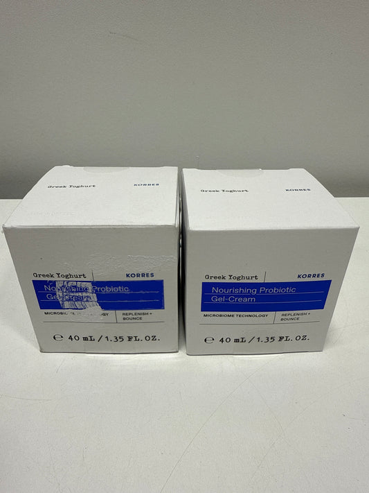 Korres Greek Yoghurt Nourishing Probiotic Gel-Cream 1.35 Fl. 2 Pack