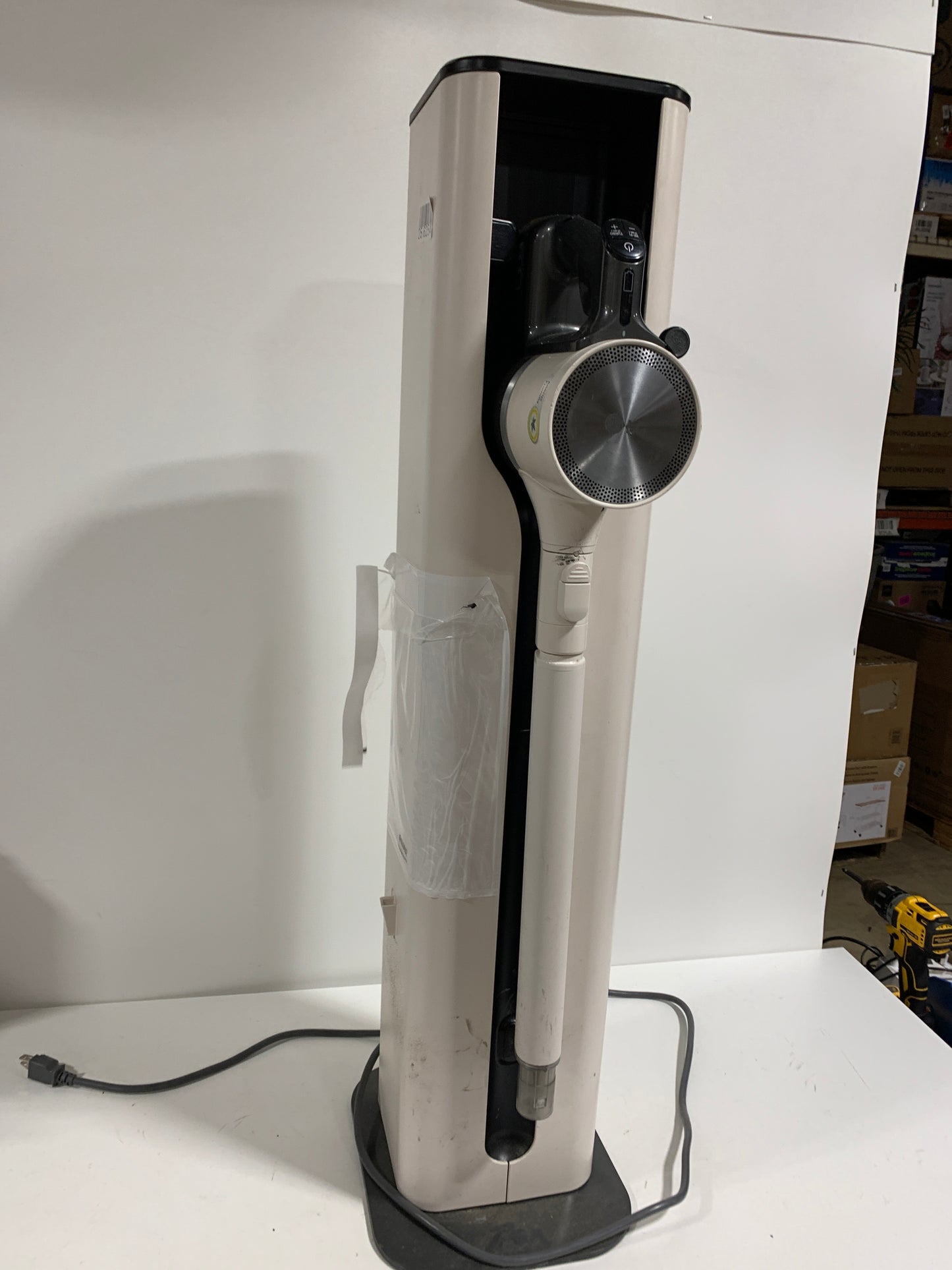 For Parts LG - CordZero All-in-One Wet/Dry Cordless Stick Vacuum with Power Mop - Sand Beige