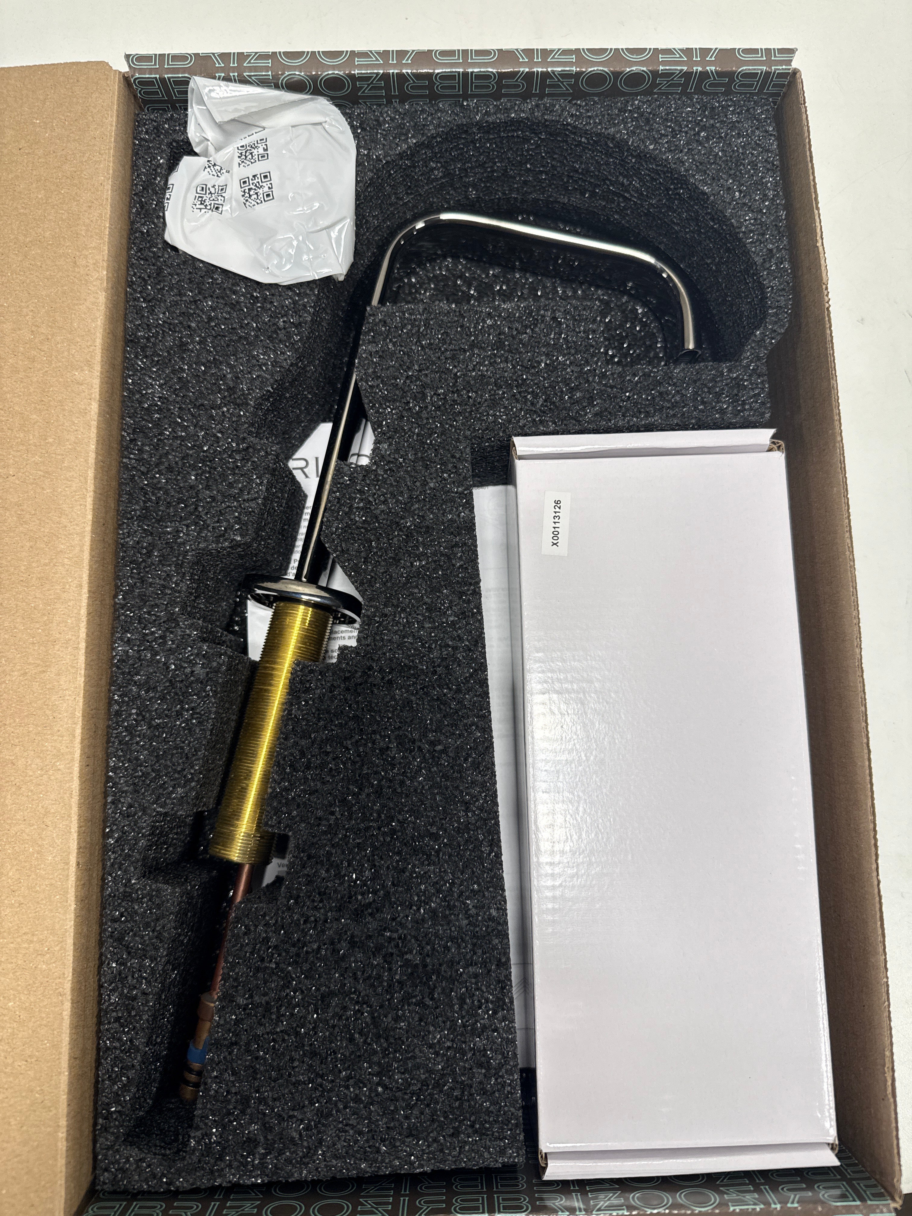 Brizo 65368LF-LHP-ECO Allaria 1.2 GPM Widespread Bathroom Faucet with Square Spout - Less Handles Brilliance Black Ony