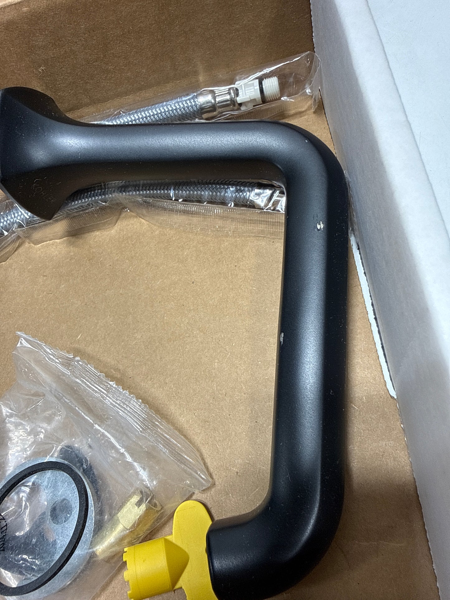 Scratch Kohler 27009-BL Occasion® Bathroom Sink Faucet spout with Straight Design, 1.2 gpm, Matte Black