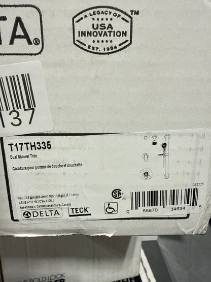 Delta T17TH335 Commercial TempAssure 17T Series Dual Function Thermostatic Shower Trim Package