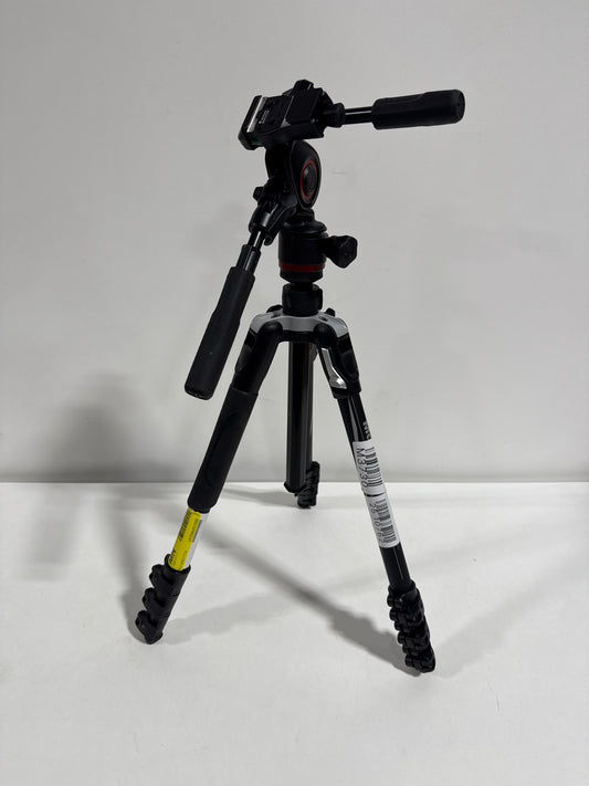 No Mount Plate Manfrotto - 290 Tripod with Fluid Video Head - Black