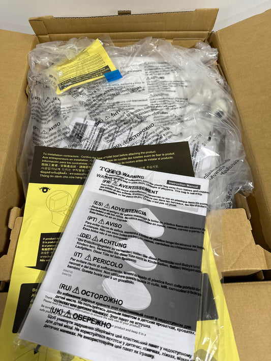 TOTO S7 WASHLET+ Electronic Bidet Toilet Seat with EWATER+ Bowl and Wand Cleaning and Contemporary Lid, Elongated, Cotton White - SW4726AT40#01