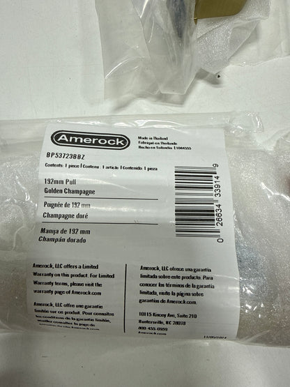 5 x Westerly 7-9/16 in. (192mm) Center-to-Center Golden Champagne Arch Cabinet Pull