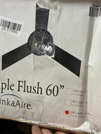 MinkaAire Simple Flush 60 Simple 60" 3 Blade Indoor / Outdoor Hugger Ceiling Fan