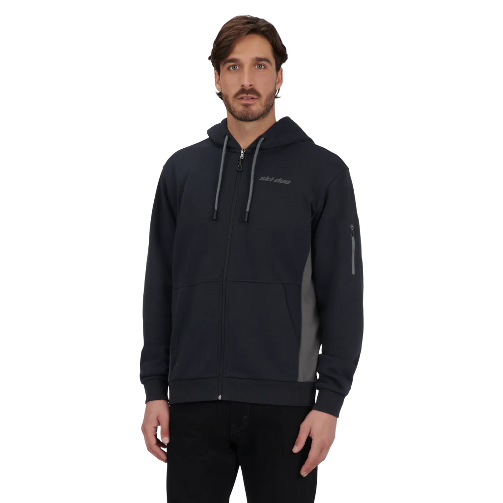 Ski-Doo Men’s Premium Zip-Up Hoodie Black Large