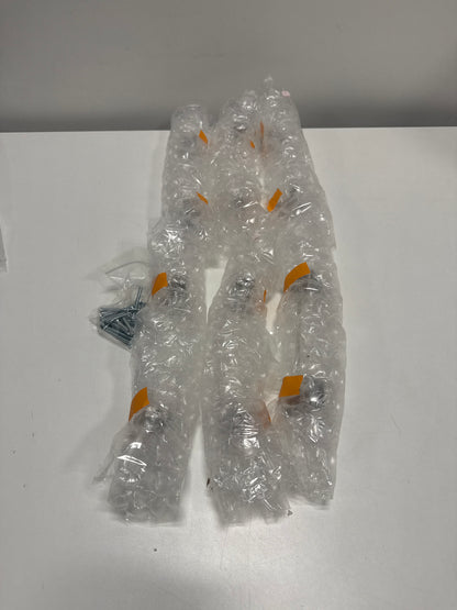 6 x Sietto Affinity 5-5/8 Inch Center to Center Handle Cabinet Pull with Clear Glass Model: P-1200-SN