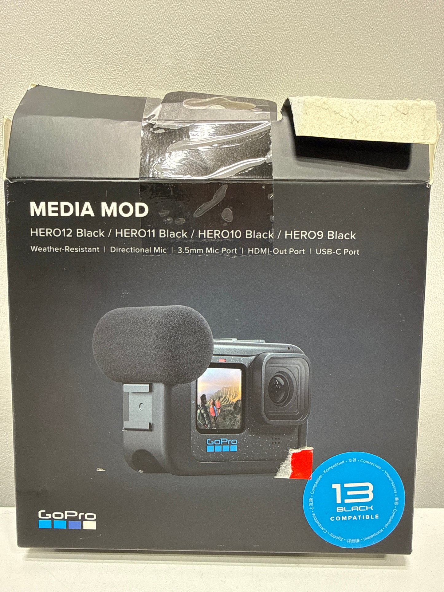 Missing Part GoPro - Media Mod Compatible with HERO13 Black/HERO12 Black/HERO11
