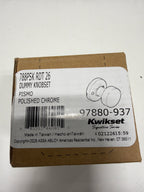 Kwikset Pismo Reversible One-Sided Dummy Door Knob - Polished Chrome - 788PSKRDT-26