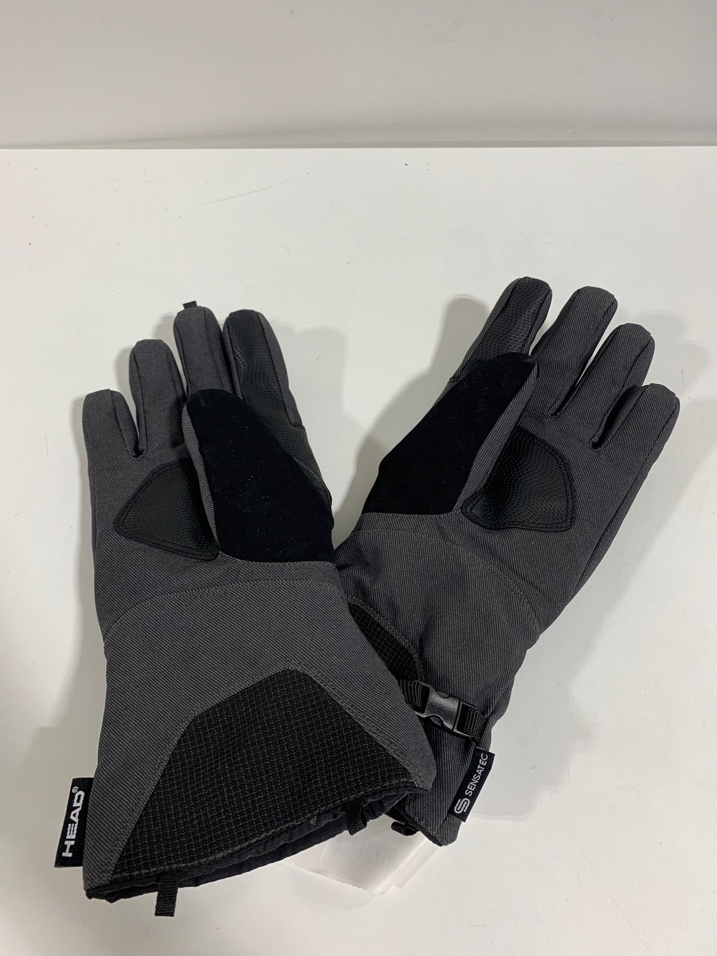 Head Unisex Insulated Ski Glove with Top Zipper Pocket Grey Gloves XS