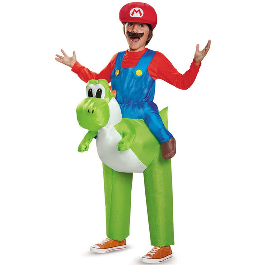 Mario Riding Yoshi Inflatable Halloween Costumes for Kids