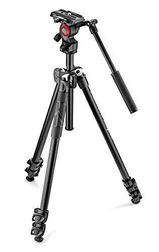 Manfrotto - 290 Tripod with Fluid Video Head - Black