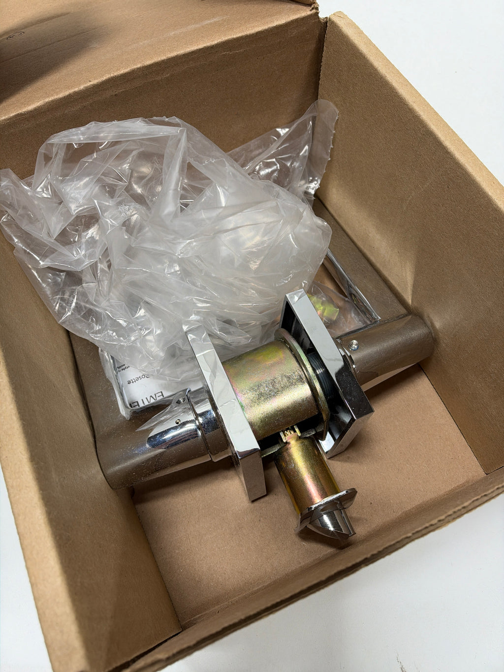 Emtek KIL Helios Lever, Square Rosette, RH, US26 SKU: 5122HLORHUS26