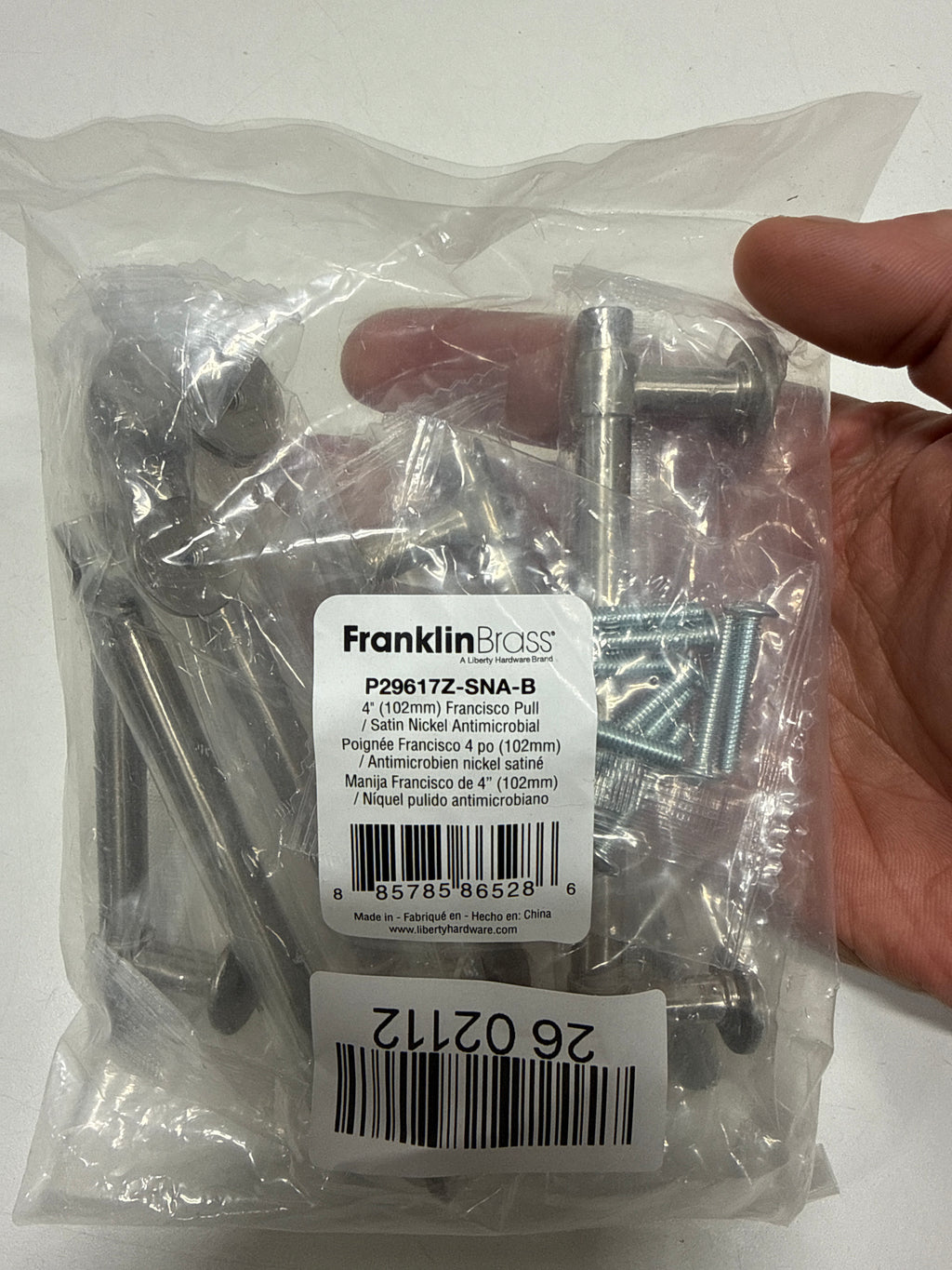 5 x Liberty P29617Z-SNA 4 Satin Nickel Francisco Cabinet Drawer Pull