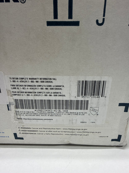 Kohler Terzet Rite-Temp Bath & Shower Trim Set REC34943-4G-BL-AA Matte Black