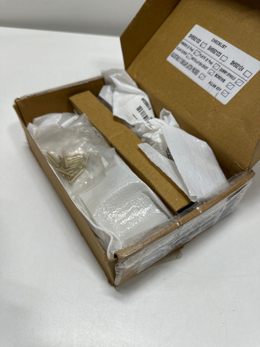 Signature Hardware 953546-PA Hubbard Solid Brass Passage Door Knob Set with Adjustable 2-3/8" or 2-3/4" Backset Satin Brass