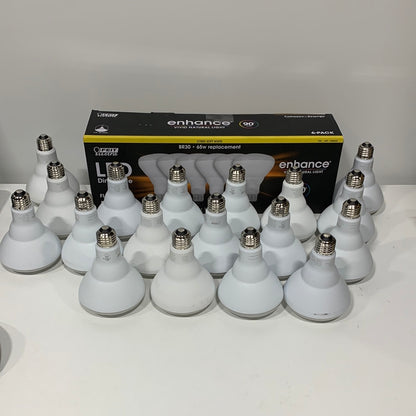 Feit LED 90 CRI Dimmable BR30 Flood Bulbs 65 Watt Replacement 24-Pack