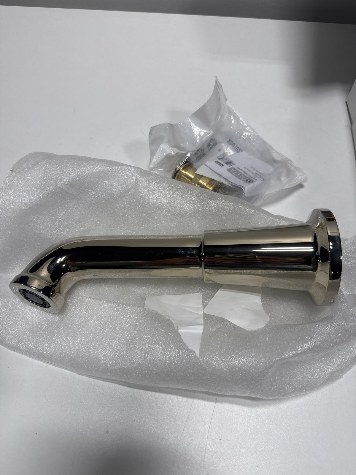 Delta RP100453 Bowery 9-1/8" Non Diverter Wall Mounted Tub Spout - Brilliance Polished Nickel Bath