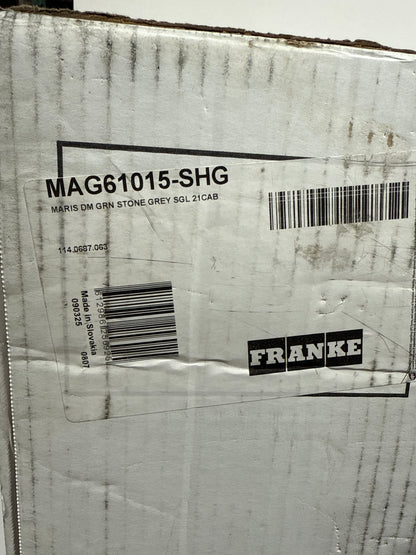 Franke MAG61015 Maris 17-5/16’’ Undermount Single Basin Granite Bar Sink Stone Grey Sinks Bar Sinks - *Plumbing