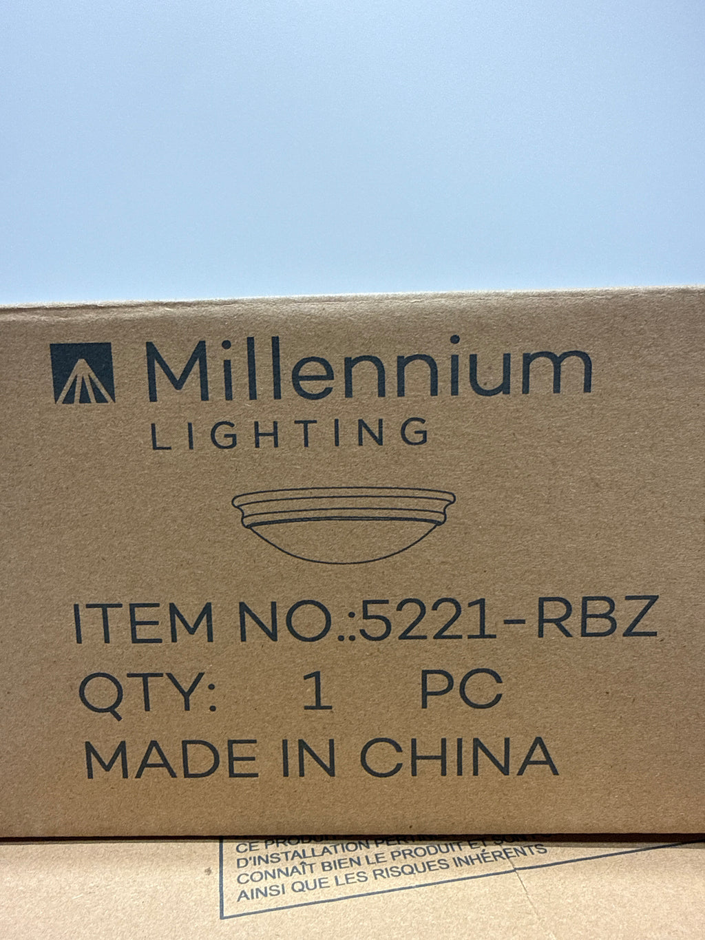 Millennium Lighting 10 1 Light Metal Flushmount Ceiling Light in Rubbed Bronze