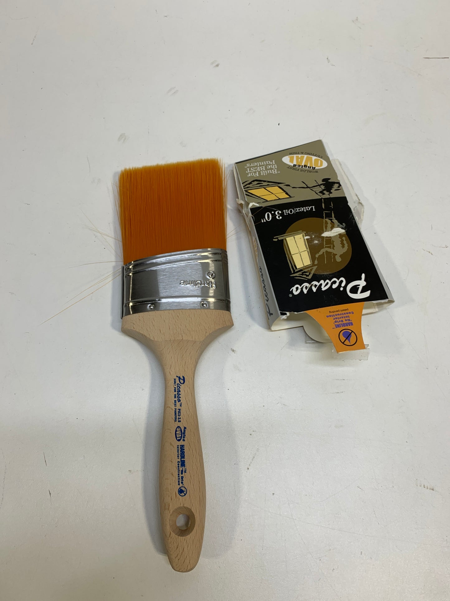 3 Proform Technologies PIC3-3.0 Picasso Hardline Angled Cut Beavertail Handle Paint Brush