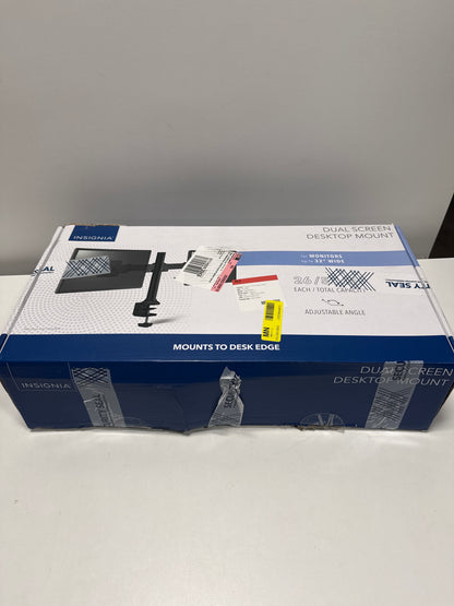 Insignia - Dual-Screen Desktop Mount for Monitors up to 32” Wide - Black