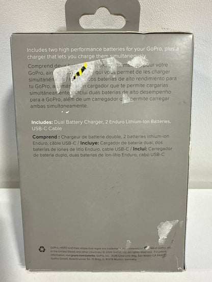 GoPro Enduro Dual Battery Charger & Battery Compatible with HERO12, HERO11, HERO10 and HERO9 - Black