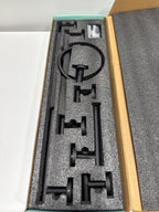 Bathroom Hardware Set 6-Pieces Towel Bar, Towel Ring, Robe Hook, Toilet Paper Holder Bathroom Wall Mounted Matte Black