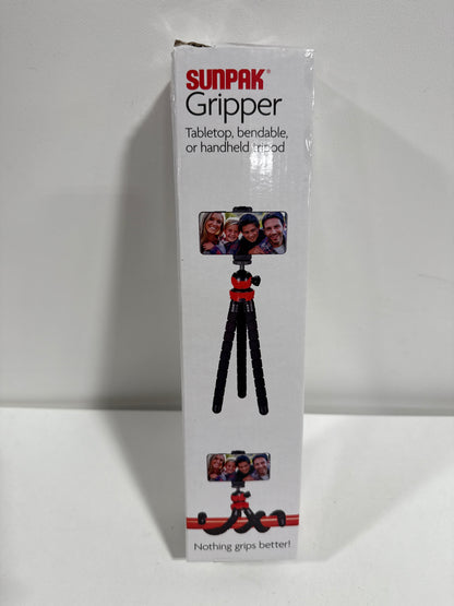 Sunpak Flexible Tripod - Black: Aluminum Ball Head, Universal 1/4"-20 Screw