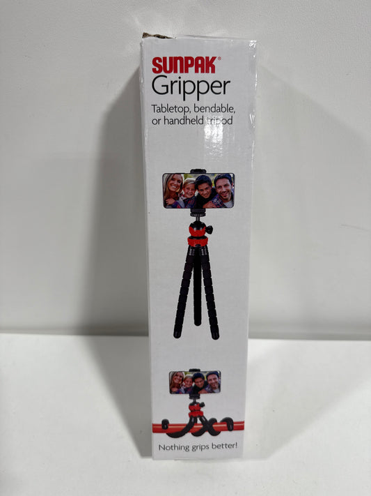 Sunpak Flexible Tripod - Black: Aluminum Ball Head, Universal 1/4"-20 Screw