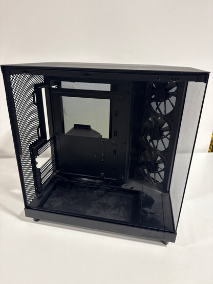 NZXT H6 FLOW Compact Dual-Chamber Mid-Tower Airflow Case, Black, CC-H61FB-01