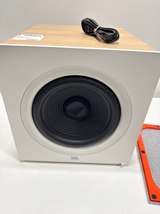 Used JBL - Stage 200P 10-Inch Powered Subwoofer - Latte