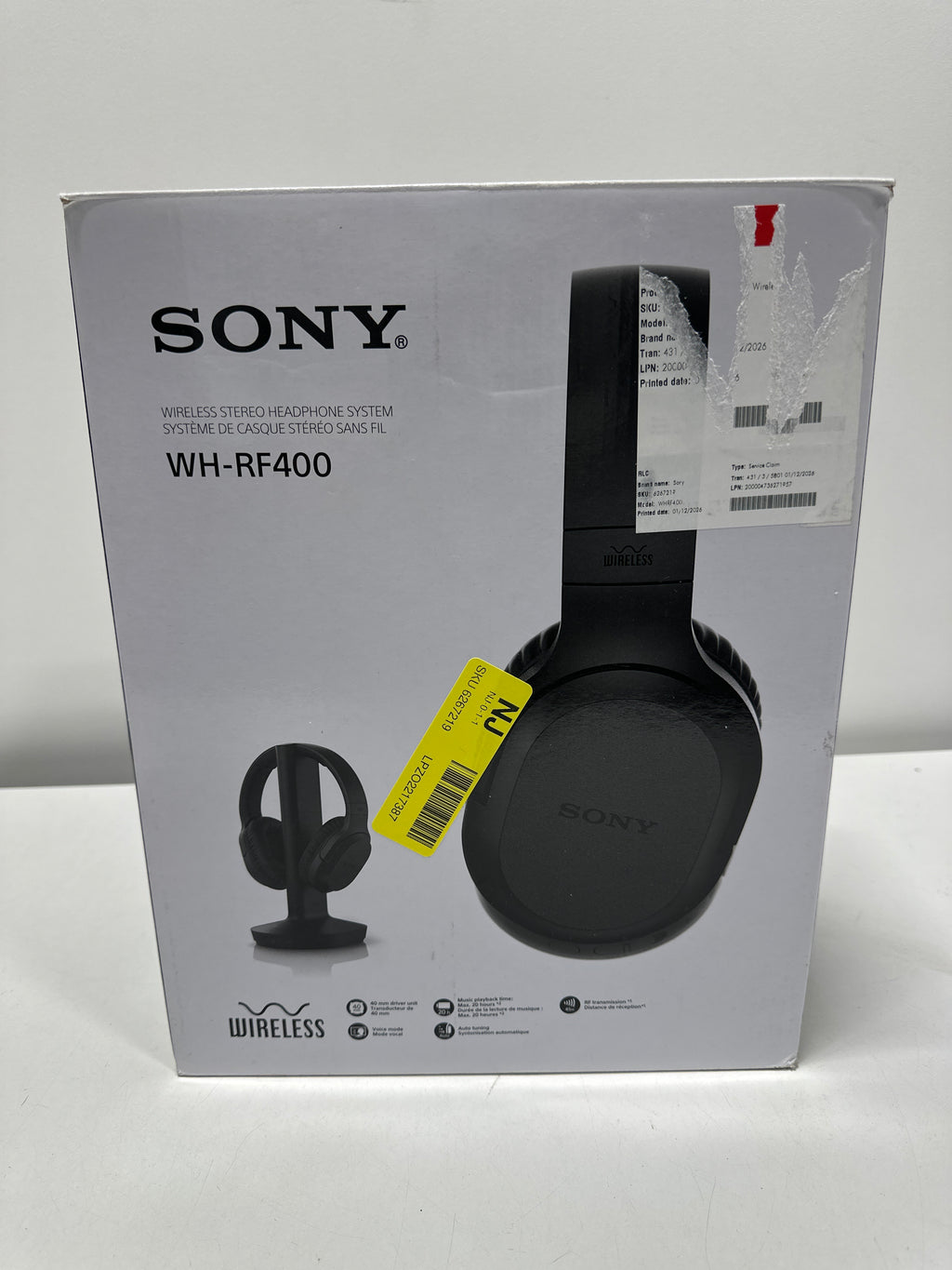Sony WH-RF400 Wireless Over-Ear Home Theater Headphones - *TV & Home Theater