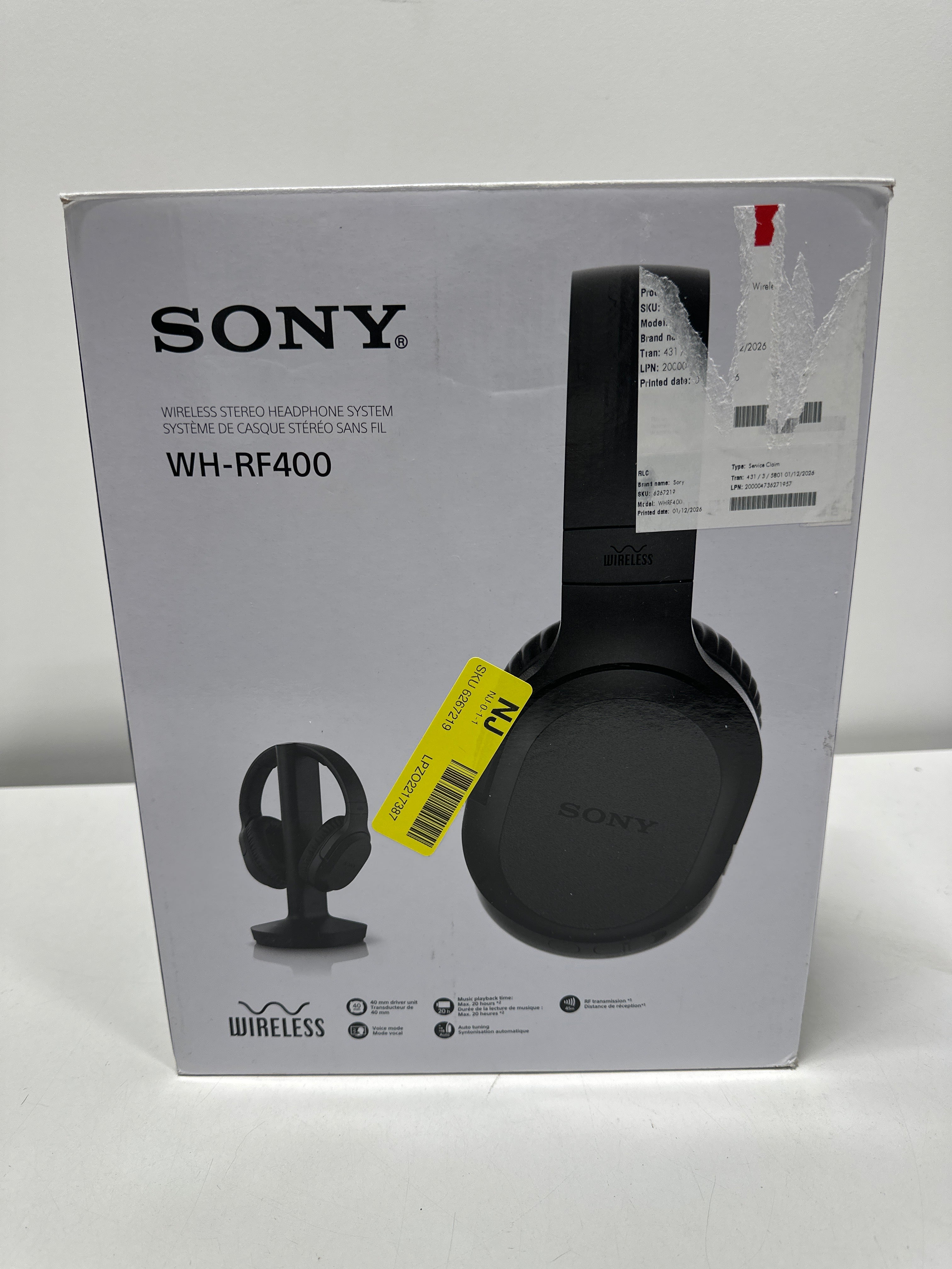 Sony WH-RF400 Wireless Over-Ear Home Theater Headphones - *TV & Home Theater