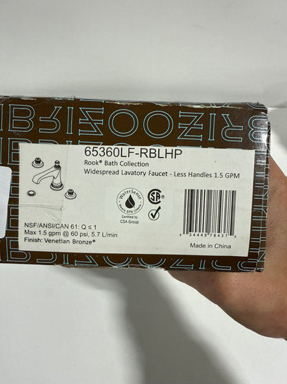 Brizo 65360LF-LHP Rook Widespread Bathroom Faucet with Pop-up Drain Assembly Less Handles